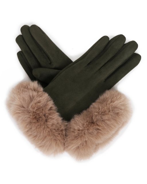 Bettina Faux Suede Gloves