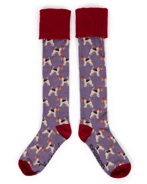 Fox Terrier Boot Socks