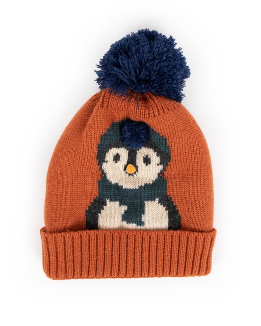 Cosy Kids Penguin Hat Orange