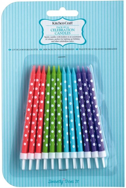 Polka Dot Celebration Candles