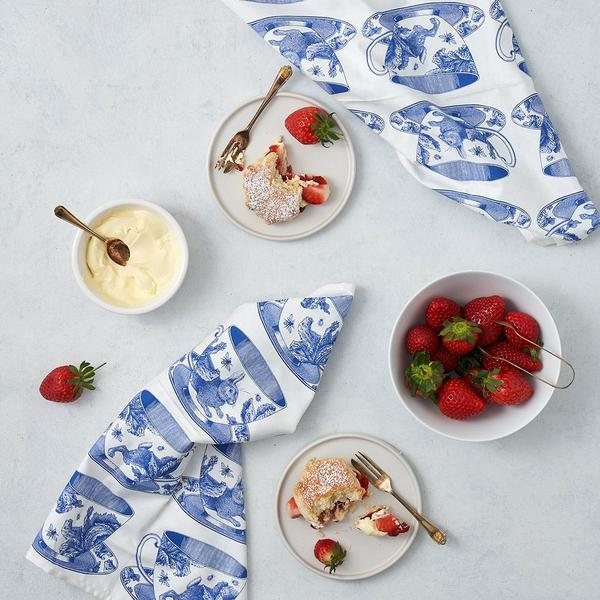 Thornback Peel Tea Cup Set of 4 Napkins