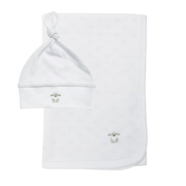 Sophie Allport Sophie Allport Sheep Swaddle Blanket & Hat Set