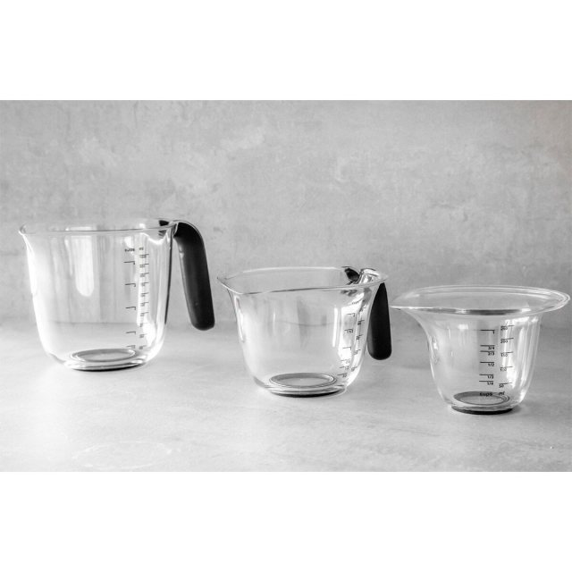 Kitchen Aid Kitchen Aid Set of 3 Measuring Jugs Black