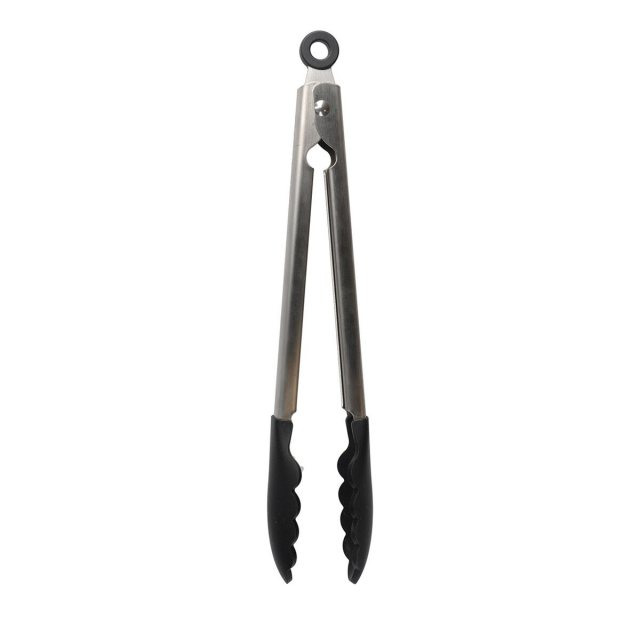 Kitchen Aid Kitchen Aid Silicone Tipped SS Tongs Black