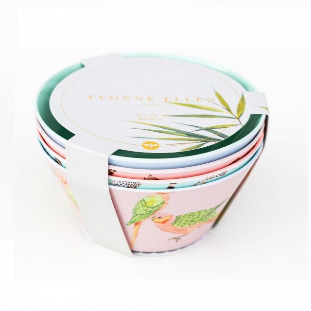 Yvonne Ellen Yvonne Ellen Animal Melamine Picnic Bowls - Set of 4