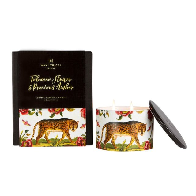 Wax Lyrical Street Mythology Tobacco Flower & Precious Amber Large Ceramic Candle