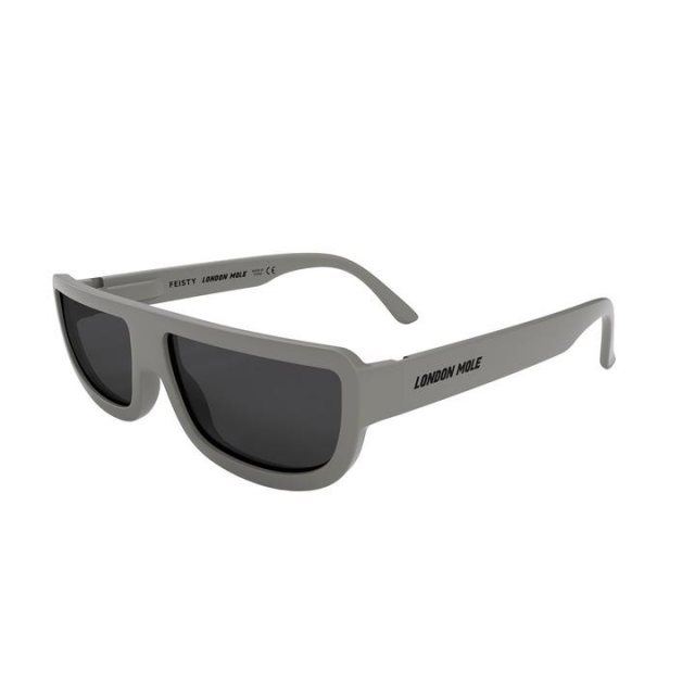 Newgate Feisty Sunglasses Matte Pale Grey/Black