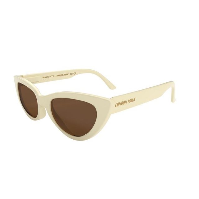 Newgate Naughty Sunglasses Matte Cream/Brown