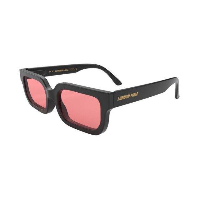 Newgate Icy Sunglasses Matte Black/Red