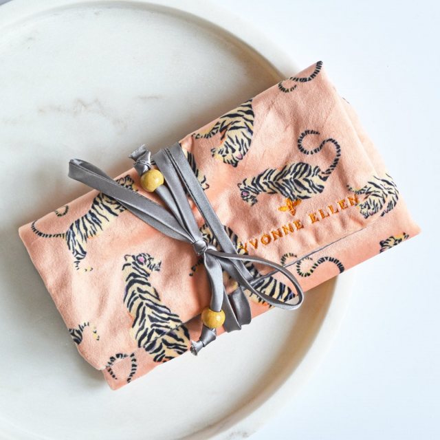 Yvonne Ellen Powder Jewellery Roll - Floral Study Petal
