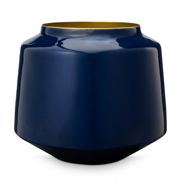 Vase Metal Blue 22cm