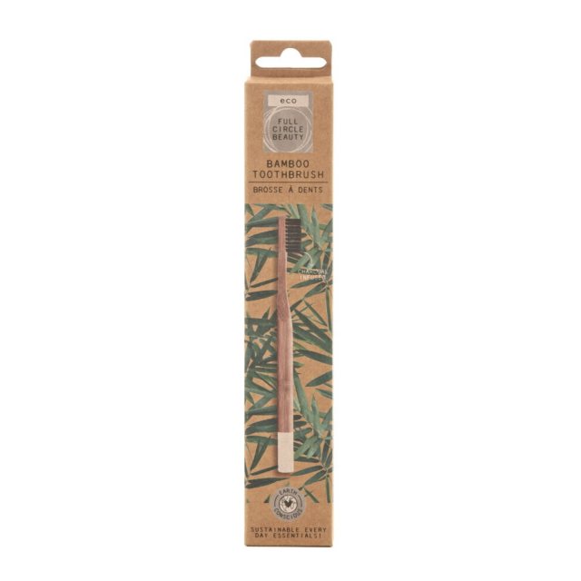 Full Circle Beauty Eco Clean & Green Bamboo Charcoal Toothbrush