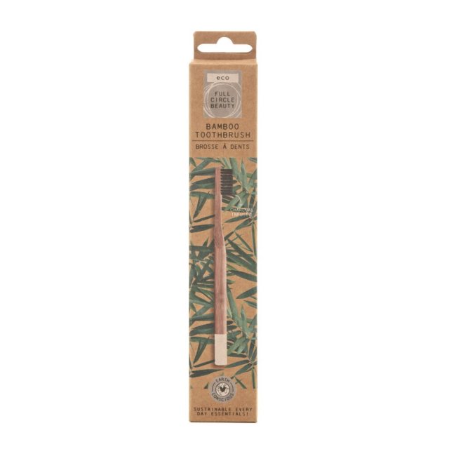 Full Circle Beauty  Clean & Green Bamboo Charcoal Toothbrush