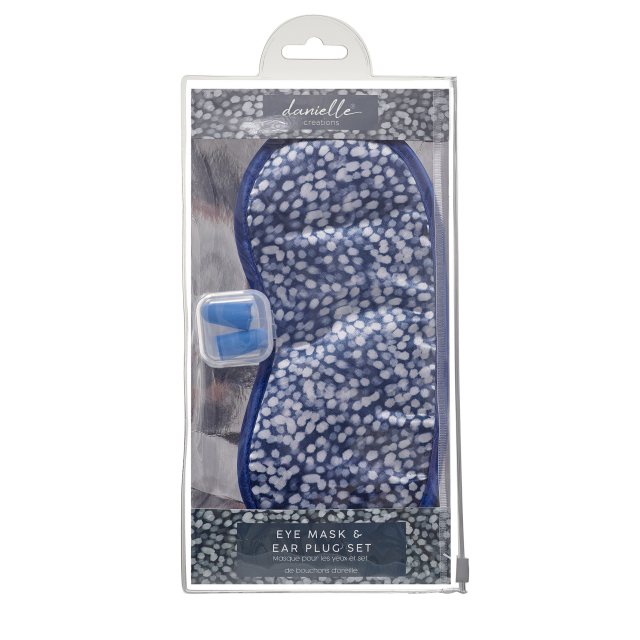 Teal Dots Eye Mask & Ear Plug Set