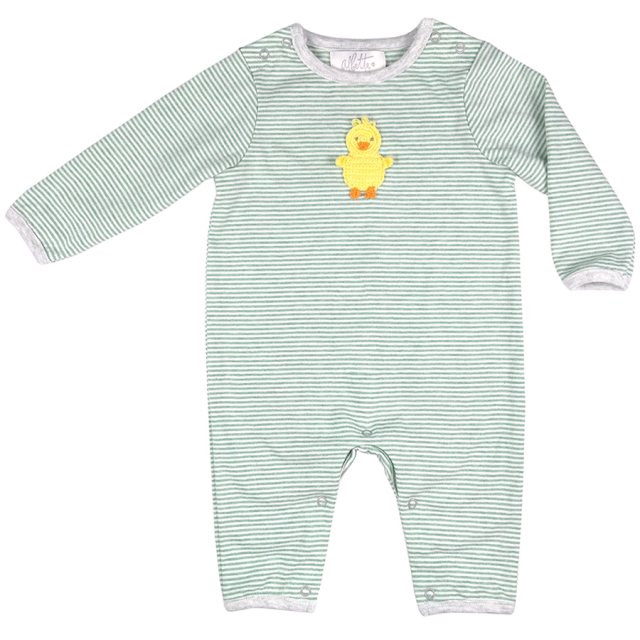 Albetta Albetta Crochet Olsen Owl Grid Babygro