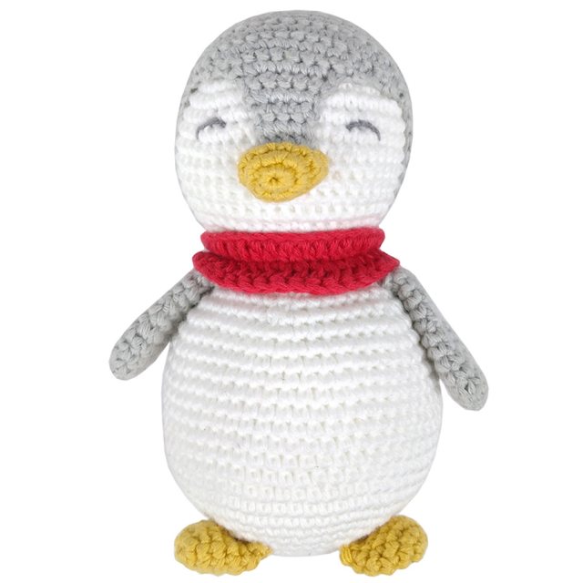 Albetta Albetta Crochet Penguin Rattle Toy