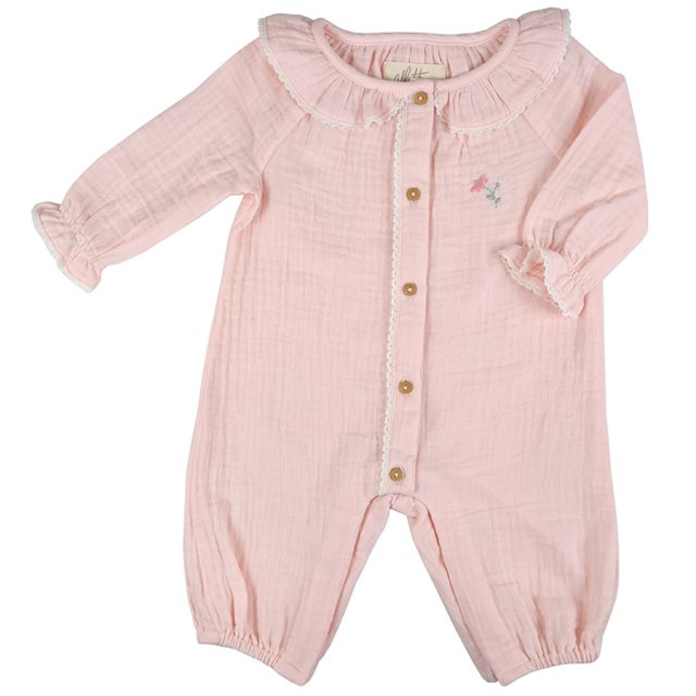 Albetta Petites Pommes Romper with Pocket Rattle