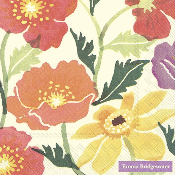 Emma Bridgewater Napkins - Cosmos & Poppies