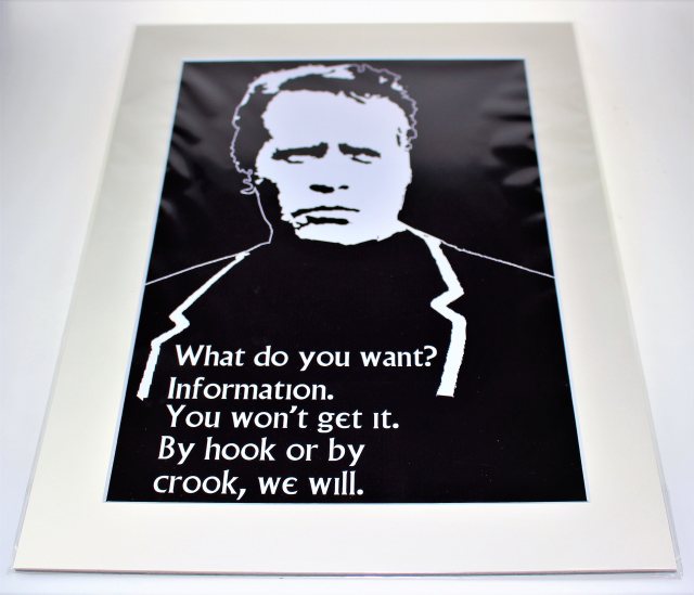 The Prisoner Mounted Print - What do you want?