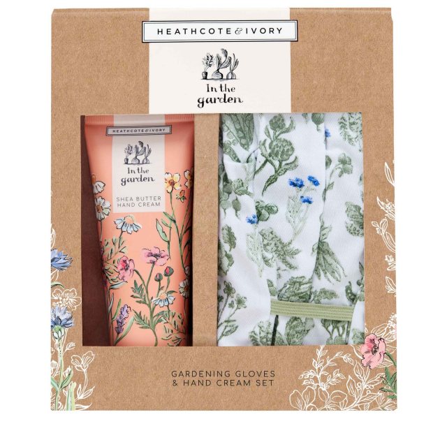 In The Garden Gardening Gloves & Hand Cream Set