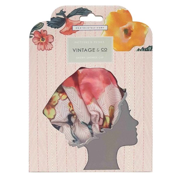 Patterns & Petals Showy Shower Cap