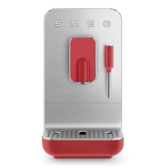 Smeg SMEG Bean To Cup Coffee Machine Red W/Steam Wand