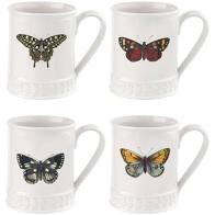 Botanic Garden Harmony Tankard White With Butterfly