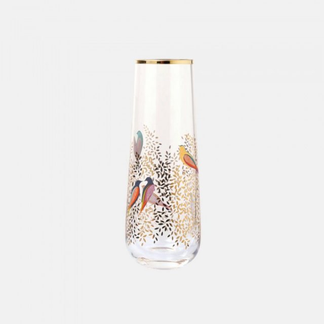 Sara Miller London Sara Miller Chelsea Gold Leaf Single Stem Glass Vase