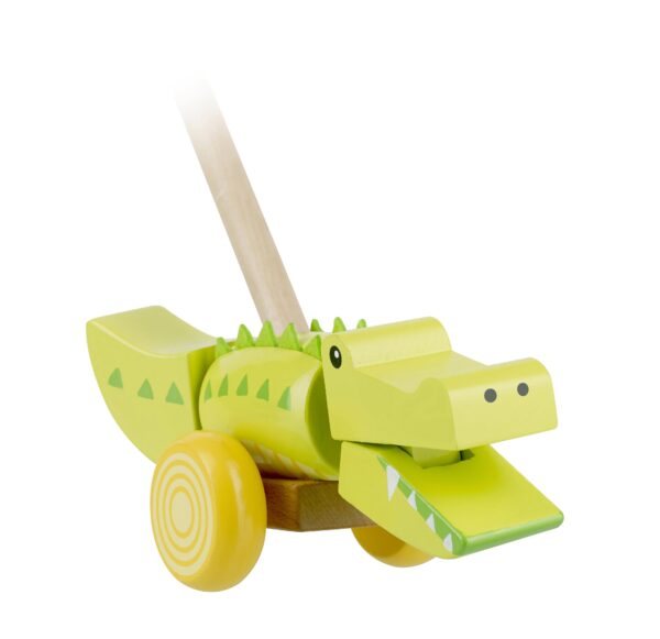 Orange Tree Crocodile Push Along Boxed