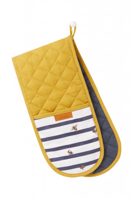 Joules Bee & Striped Double Oven Glove
