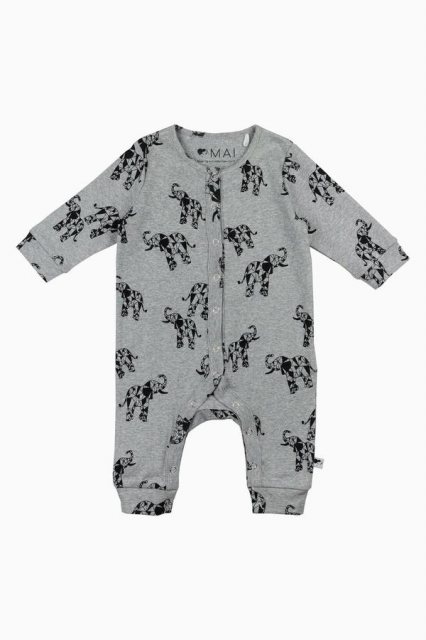 Make Animals Important Geo Elephant Romper