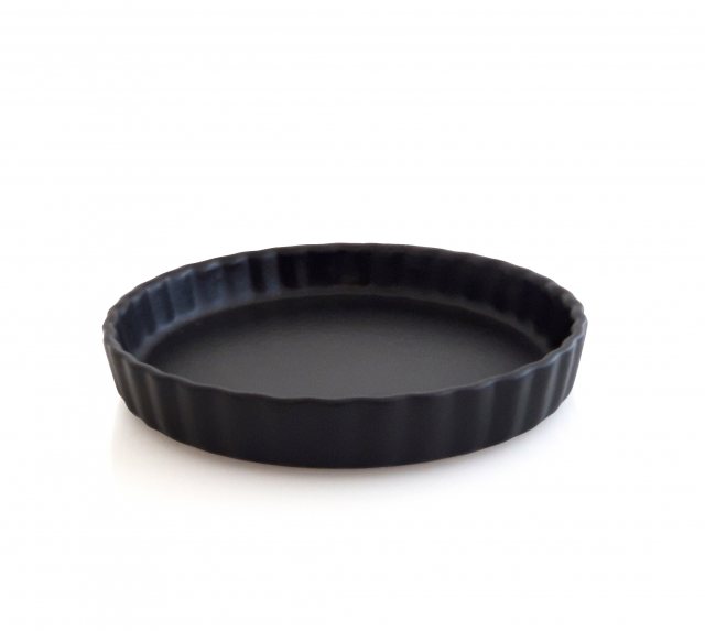 Flan Dish Gourmet Black