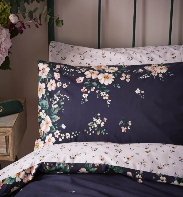 Cath Kidston Cath Kidston Spitalfields Navy Standard Pillowcase