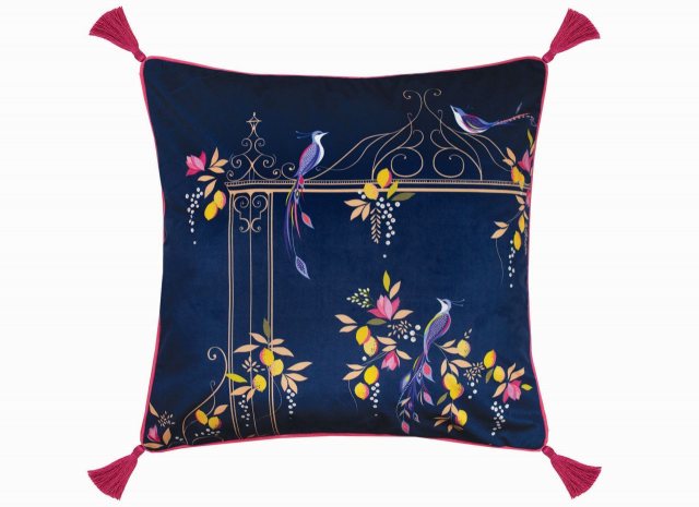 Sara Miller London Sara Miller Bird & Gate Navy Cushion