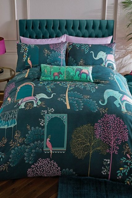 Sara Miller London Sara Miller Elephants Oasis Deep Jade Bedset