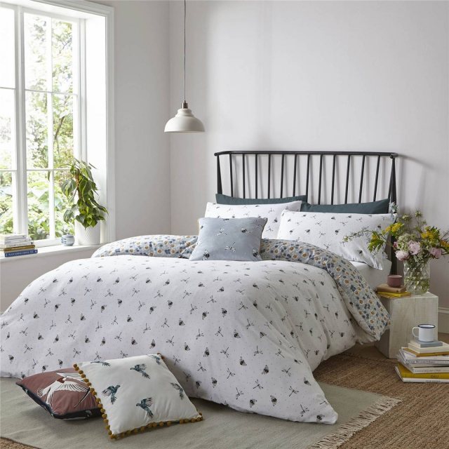 Fat Face Fat Face Bedtime Bees White Bedset
