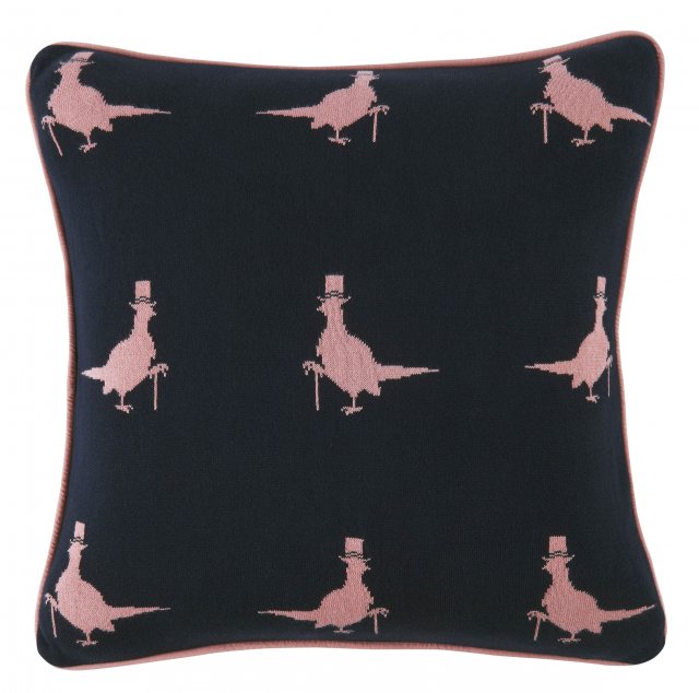 Mr Wills Navy/Pink Cushion 50x50cm