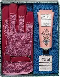 William Morris Strawberry Thief Medium Wash Bag Red
