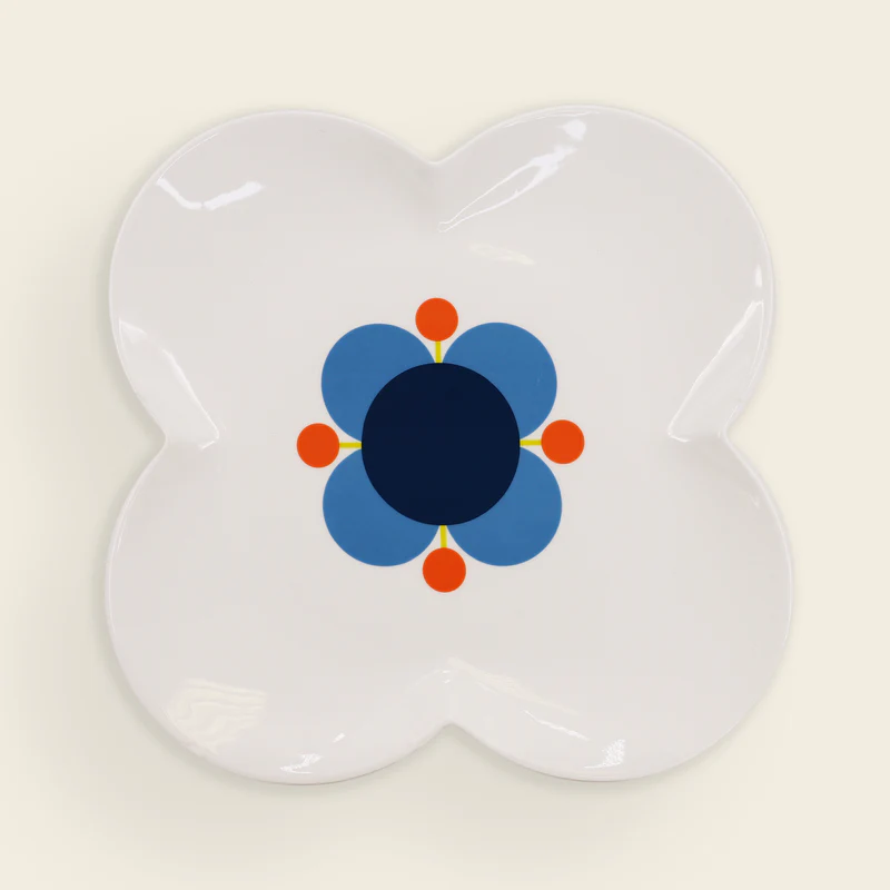 Orla Kiely Flower Shaped Platter Atomic Flower