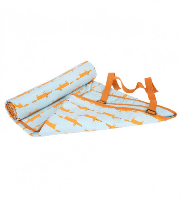 Scion Mr Fox Picnic Blanket - Blue