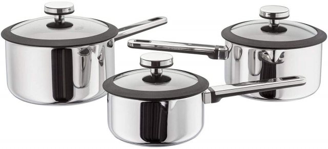 Stellar Stellar Stay Cool 3PC Draining Saucepan Set