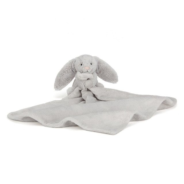 Jellycat Soft Toys Bashful Silver Bunny Soother