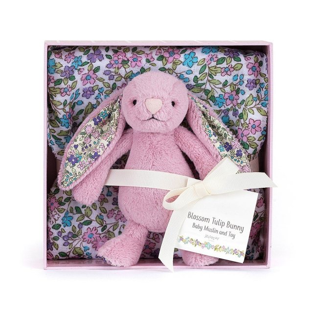Jellycat Soft Toys Blossom Tulip Bunny Gift Set