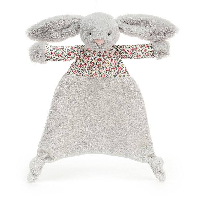 Jellycat Soft Toys Blossom Silver Bunny Comforter