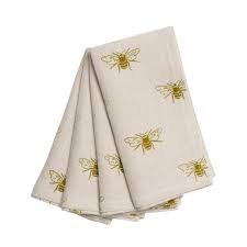 Sophie Allport Sophie Allport Bees Linen Napkins Set of 4