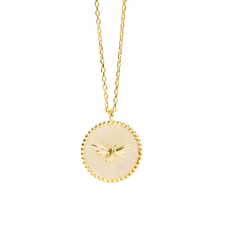 Sophie Allport Bees Gold Plated Pendant Necklace
