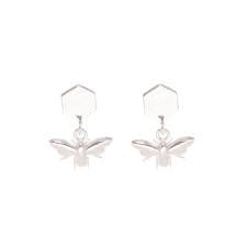 Sophie Allport Chalk Chunky Hoop Earrings - Sterling Silver