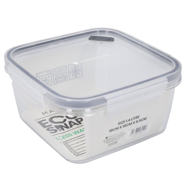 Masterclass Recycled Eco Snap Rec Container 1.4L