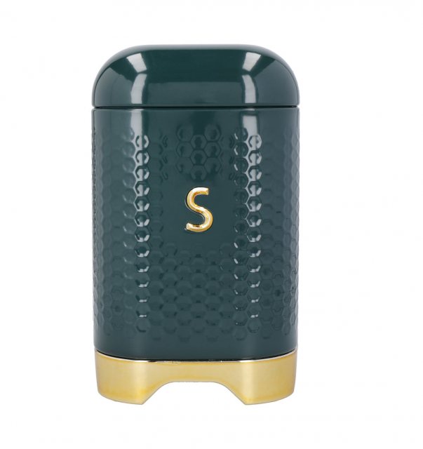 Lovello Hunter Green Sugar Canister