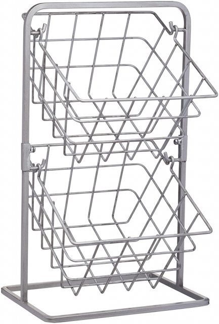 Kitchen Craft Industrial Kitchen Two Tier Wire Storage Baskets